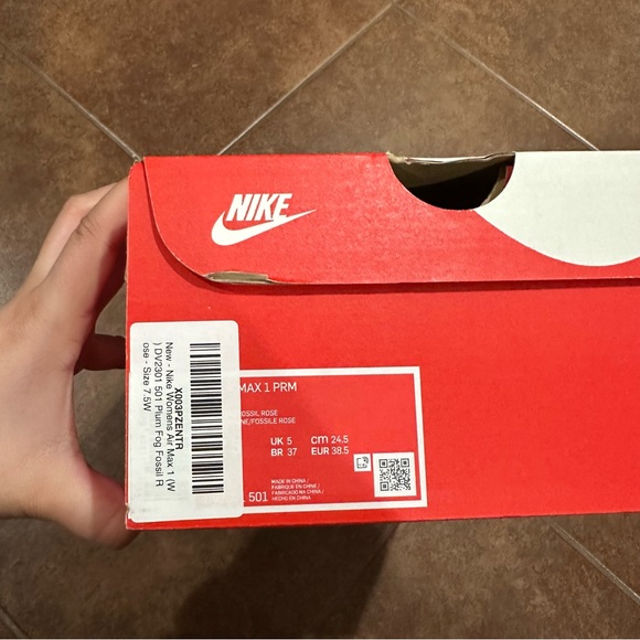 Nike Air Max 1 PRM Plum Fog Fossil Rose - Picture 13 of 13